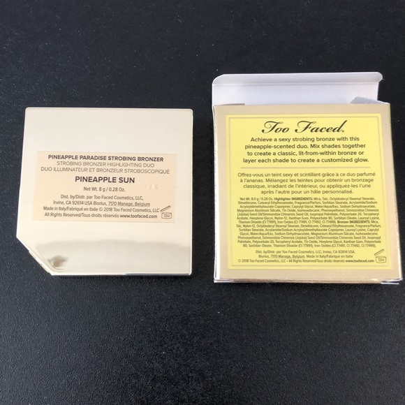 2 / $25 Too Faced Pineapple Paradise Bronzer Highlighting Duo - Picture 4 of 4
